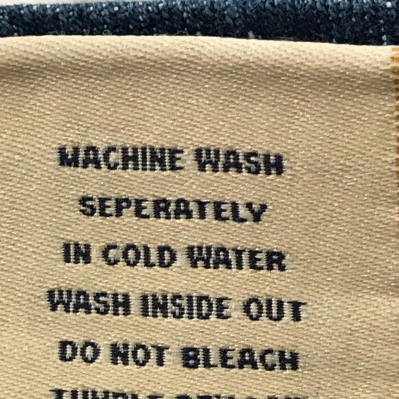 Miss Me Bootcut Jeans Women 31 Blue Low Rise Rhinestone Flap Pocket Thick Stitch - Picture 16 of 16